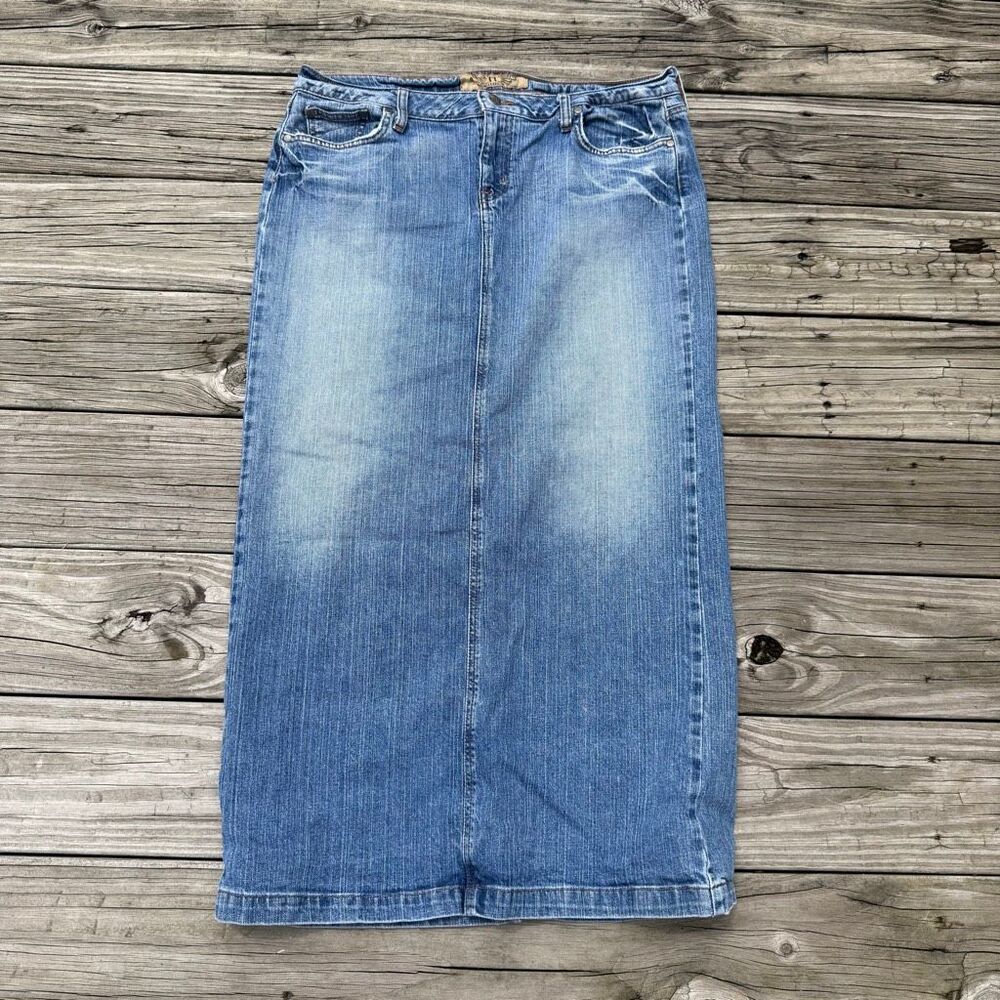 Vintage Hint Jeans Y2K Denim Jean Midi Skirt